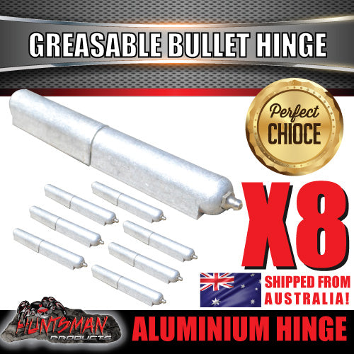x8 200mm x 23mm Aluminium Greasable Bullet Hinge