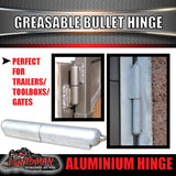 x8 200mm x 23mm Aluminium Greasable Bullet Hinge