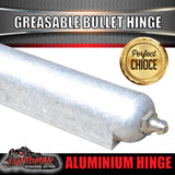 x8 200mm x 23mm Aluminium Greasable Bullet Hinge