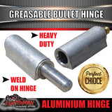 x6 100mm x 16mm Aluminium Greasable Bullet Hinge