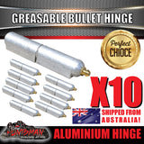 x10 80mm x 13mm Aluminium Greasable Bullet Hinge