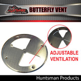 x1 Aluminium Butterfly Vents 197mm diameter