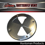 x2 Aluminium Butterfly Vents 197mm diameter