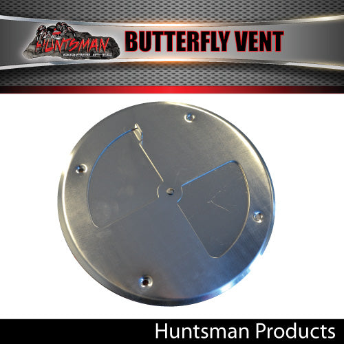 x4 Aluminium Butterfly Vents 197mm diameter