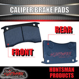 2x BOAT TRAILER MECHANICAL OR HYDRAULIC CALIPER DISC BRAKE PADS.