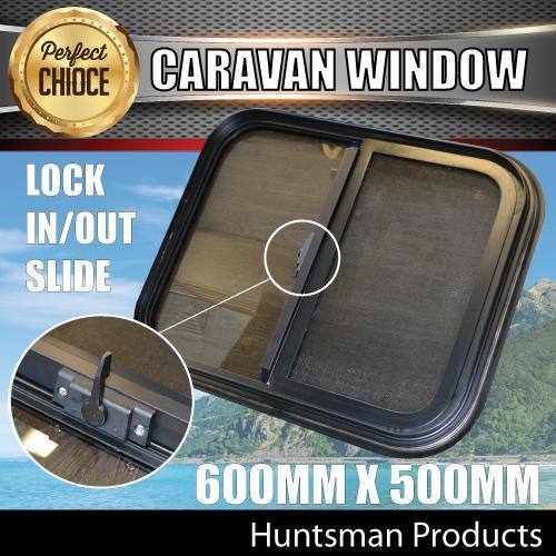 800mm Wide x 500mm High Caravan, Horse Float, Motorhome Sliding Window