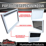 800mm x 500mm Caravan, Horse Float, Motorhome Push Out Window