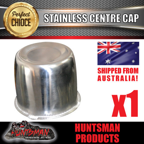 STAINLESS STEEL CENTRE CAP- SUIT 108.7 -113MM CENTRE BORE