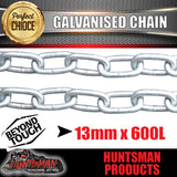 13mm Galvanised trailer caravan rated safety chain.  4177-35 Stamped