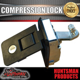 x2 Large Black Compression Locks Push Latch for Tool Box, Camper Tradesman Trailer