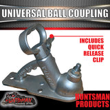 50mm Ball Universal Coupling & high tensile Trailer Caravan CRN 51627