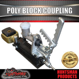 Trailer Caravan Override Poly Block Coupling + 3/4" Master Cylinder & Mount Kit. CTA Approved