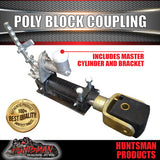 Trailer Caravan Override Poly Block Coupling + 7/8" Master Cylinder & Mount Kit. CTA Approved