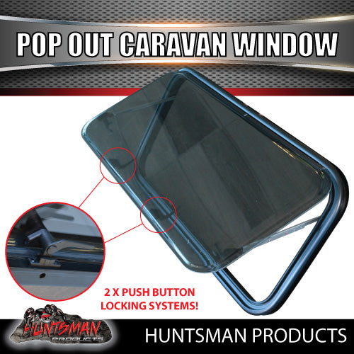 1100mm x 450mm Caravan, Motorhome, Horse Float Push Out Window