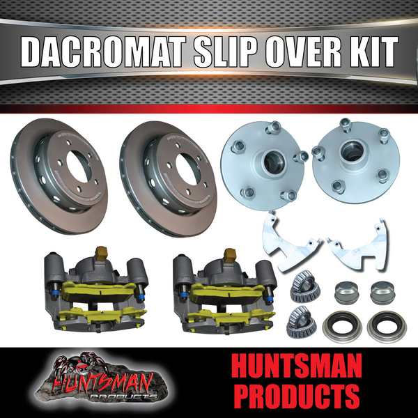 10.9" Dacromet Ventilated Trailer Caravan Hydraulic Disc Full Brake Kit.