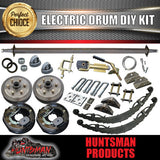 2500KG DIY Off Road Trailer Kit. Outback Springs, Electric Brakes. Poly Coupling