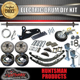 1600KG DIY Off Road Trailer Kit. Outback Springs, 10" J/Wheel, Ball Coupling