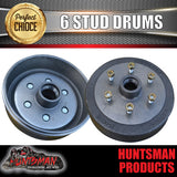 2X Trailer 10" Drums Suit 6 Stud NP300 D40. 6/114.3 PCD & S/L (Ford) Bearings.