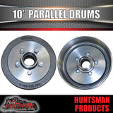 2X Trailer 10" Drums Suit 5 Stud Landcruiser. 5/150 PCD & Japanese Parallel Bearings