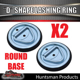 2X Lashing D Ring Tie Down Point & Metal Guard