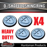 4X Lashing D Ring Tie Down Point & Metal Guard
