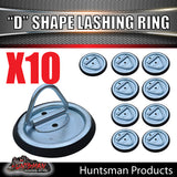 10X Lashing D Ring Tie Down Point & Metal Guard