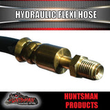 3x TRAILER HYDRAULIC RUBBER FLEXI BRAKE HOSE. 305MM. MALE / MALE.