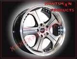 18" MAG WHEELS & TYRES  X4: SUIT FORD PATTERN, 18X8, ALLOY AU+ 18 INCH MAGS. SET OF 4