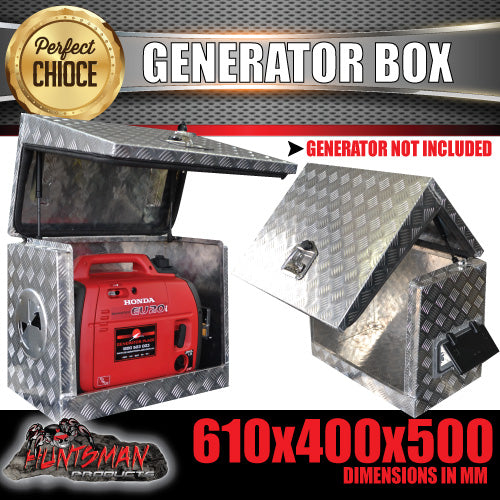Aluminium Ventilated Generator Box For Caravans, Trailers, Truck, Utes ...