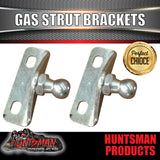 x2 EXTERNAL GAS STRUT BRACKETS SUIT 10MM BALL END STRUTS