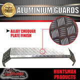 TANDEM 250M WIDE TRAILER GUARDS- ALLOY CHEQUER - SLIPPER SPRINGS