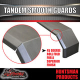 TANDEM 330MM GUARDS & STEPS-OFF ROAD-SMOOTH STEEL-SUIT SLIPPER SPRINGS