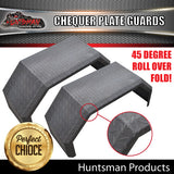 TRAILER GUARDS & STEPS-OFF ROAD-SINGLE AXLE-CHEQUER STEEL FINISH