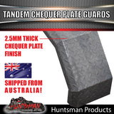 TANDEM GUARDS- CHEQUER STEEL- SLIPPER SPRINGS- 250mm WIDE