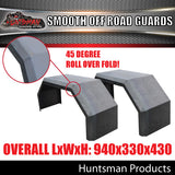 TRAILER GUARDS -OFF ROAD-SINGLE AXLE 330MM - SMOOTH STEEL