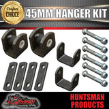 45mm EYE TO EYE TRAILER LEAF SPRING HANGER KIT