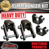 45mm EYE TO EYE TRAILER LEAF SPRING HANGER KIT