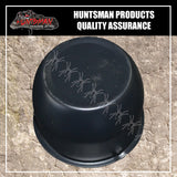 BLACK WHEEL CENTRE CAP- 75MM.  SUIT HT STEEL WHEELS