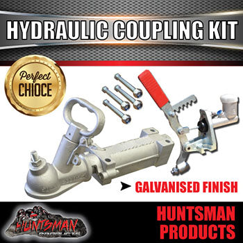 50mm Hydraulic Overrride Trailer Coupling & 3/4" Master Cylinder Bracket & Bolts