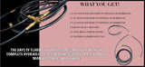 12FT HYDRAULIC DISC & DRUM BRAKE FLEXI HOSE LINE KIT