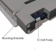 80 LITRE SLIMLINE WATER TANK WITH 12v PUMP.  PRV80S-P