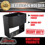 20 Litre Jerry Can Holder Front Opening Black Powdercoat Finish