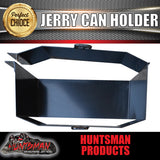 20 Litre Jerry Can Holder Front Opening Black Powdercoat Finish