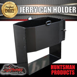 20 Litre Jerry Can Holder Front Opening Black Powdercoat Finish