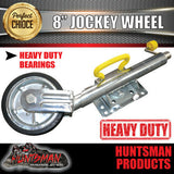8" Trailer Caravan Swing Up Jockey Wheel & 100x50mm U bolts