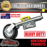 10" TRAILER CARAVAN JOCKEY WHEEL.  SWING UP. SOLID WHEEL. 1000kg rated