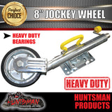 8" TRAILER CARAVAN JOCKEY WHEEL. 750KG. SWING UP