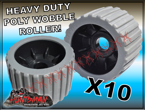 x10 BOAT TRAILER WOBBLE ROLLER. 4" WITH 25MM BORE