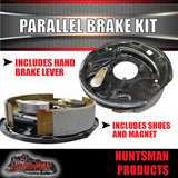 10" Parallel Trailer Electric Brake Kit inc Coupling Kit & IQ Controller.
