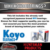 x2 12" Natural 6 Stud Trailer Discs suit Toyota 6/139.7 PCD + LM Koyo Bearings